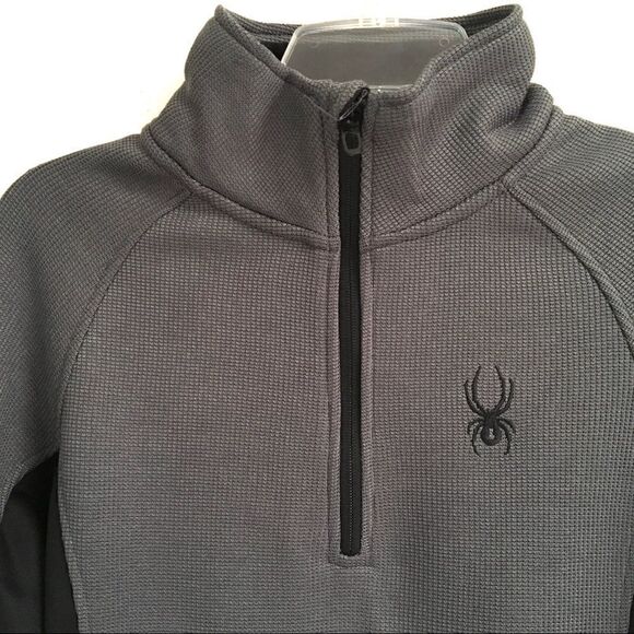 NWT Spyder 3/4 zip gray polar pull over S - Picture 5 of 12